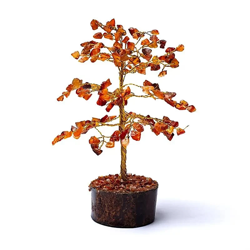 Karneol Feng Shui fa - Életfa, 18 cm