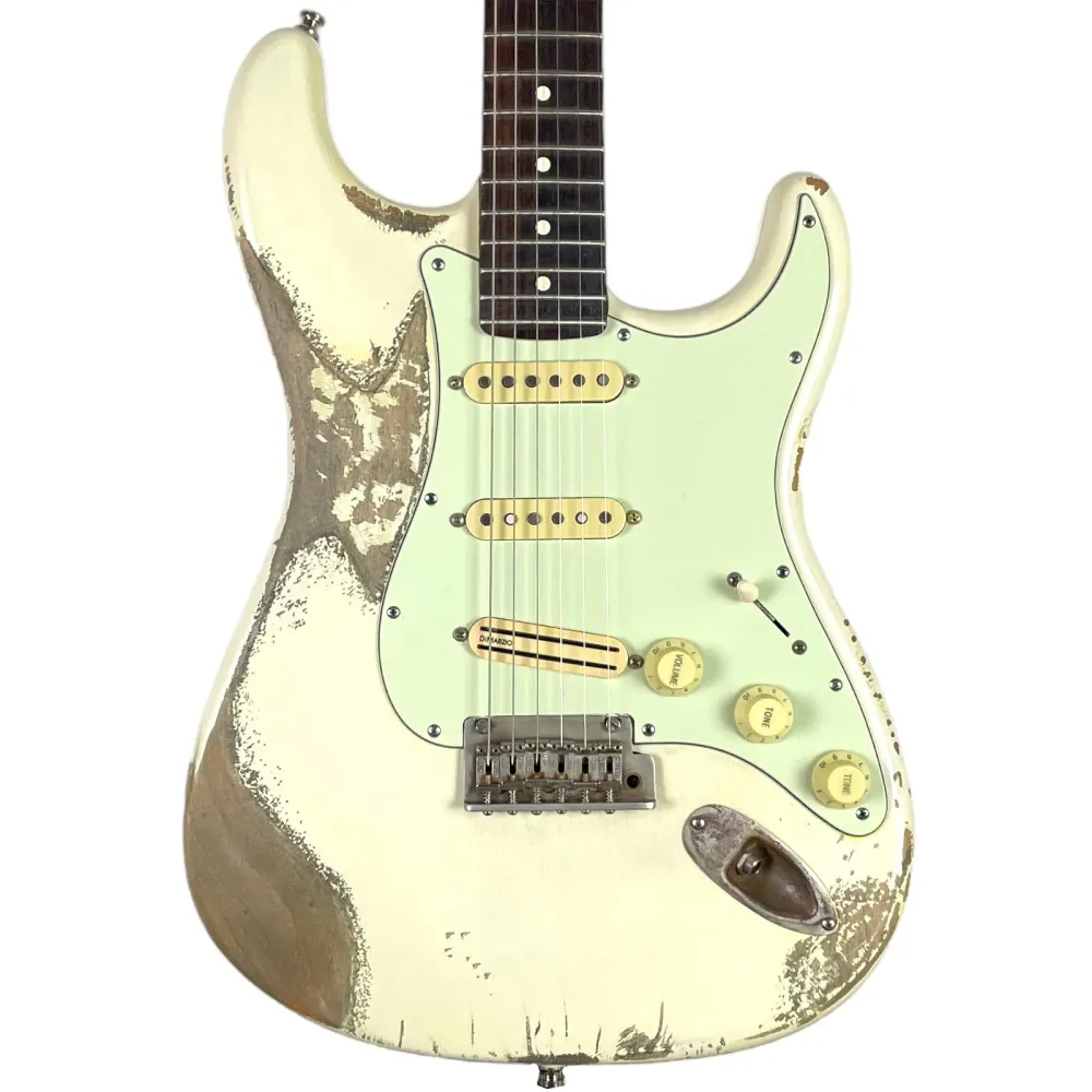 Fender American Standard Stratocaster - Olimpiai Fehér Relikvia Hatás