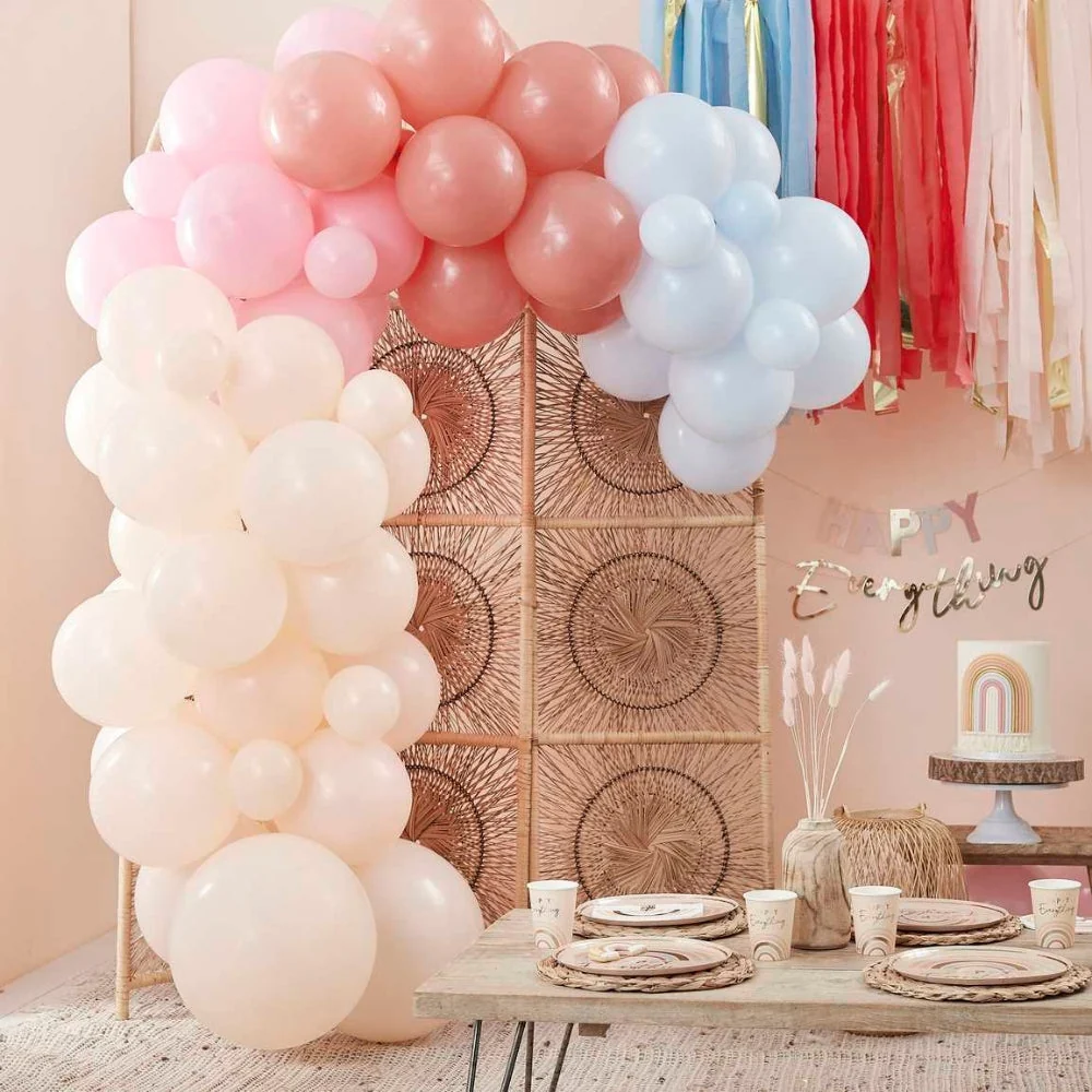 Gingerray latex léggömbök Girland Muted Pastel