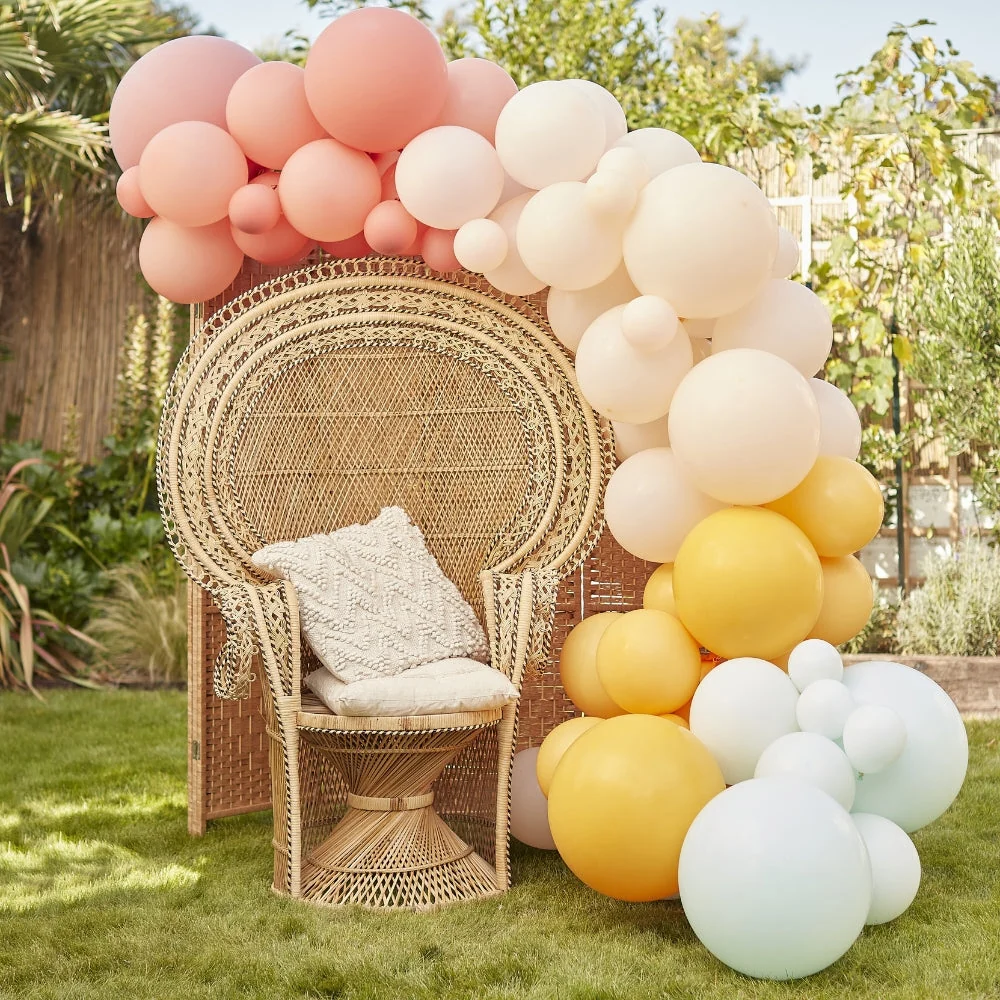 Gingerray latex léggömbök Girland Muted Pastel