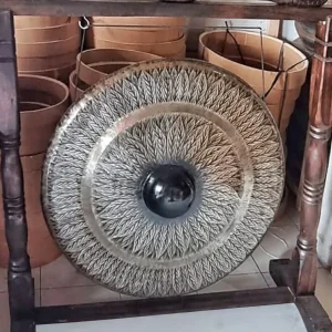 Gong fa állvánnyal, 80 cm fekete