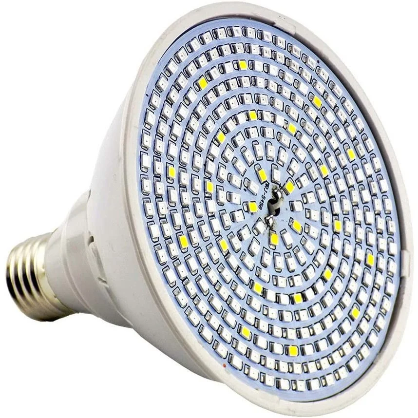 Vivimall növénynevelő lámpa, kétfejes, nem bocsát ki hőt, 290 LED, 2 szín, csíptetős rögzítés, 46x11.5x9.2 cm