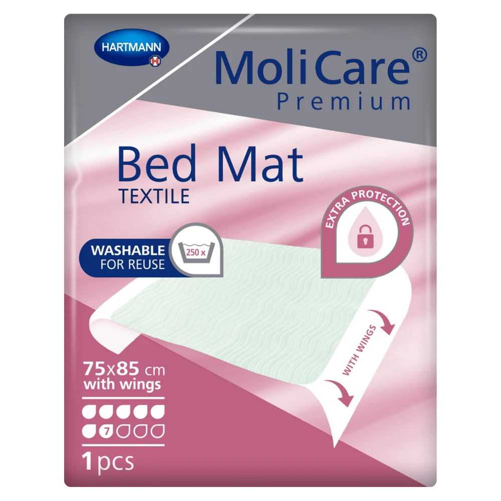 Hartmann Molicare Premium ágyvédelmi pad 7 csepp 75x85 cm szárnyakkal | Csomag (1 darab)