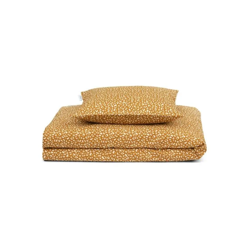 Liewood Ingeborg™ Adult ágyneműhuzat (135x200 cm) - Mini leo golden caramel