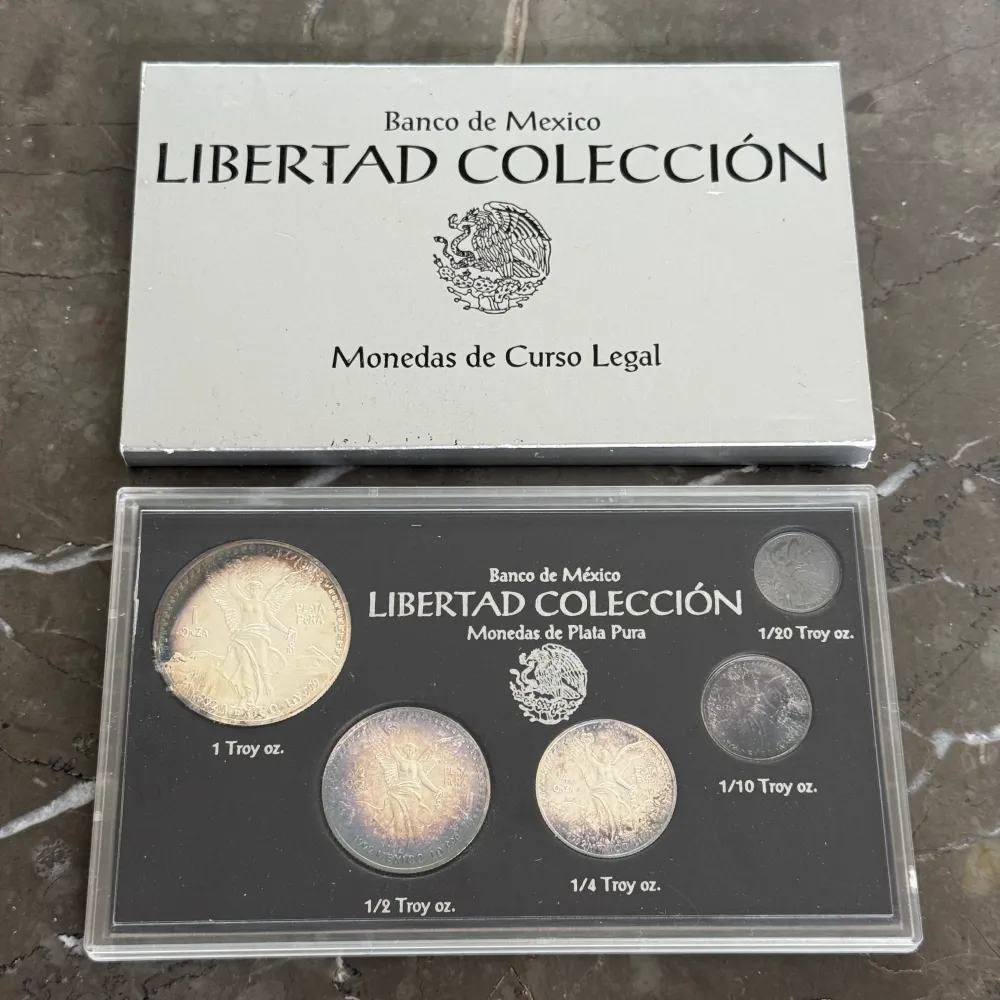 Banco de Mexico Libertad Colección 1992 ezüst érmék