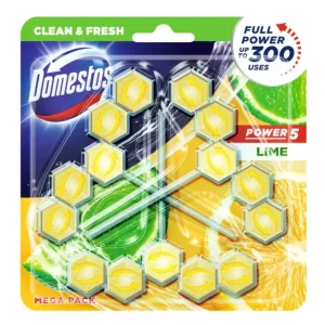 Domestos Power 5 WC Frissítő Blokk Lime Illattal - Mega Pack