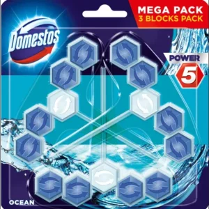 Domestos Power 5 Ocean WC Frissítő Blokk - Mega Pack