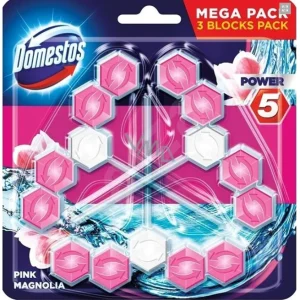 Domestos Power 5 Pink Magnolia WC Frissítő Blokk - Mega Pack