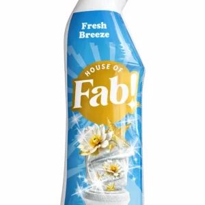 Fabulosa Fresh Breeze WC Gél 750ml – WC Tisztító – Erős WC Gél Vízkő, Lerakódás és Szennyeződés Ellen – Friss Illat