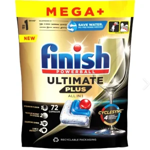 Finish All One Regular Mosogatógép Tabletta – 72 db | Erős zsíroldás, ragyogó tisztaság
