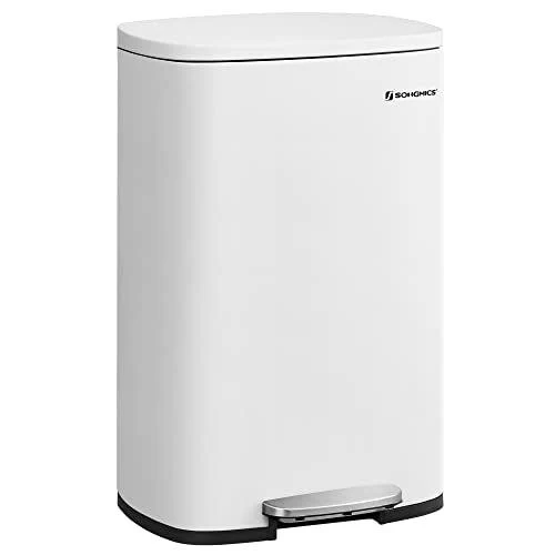 Konyhai pedálos kuka, 50L szemetes kuka, műanyag belső vödörrel, csukható fedéllel, puha záródással, szagálló és higiéniku...