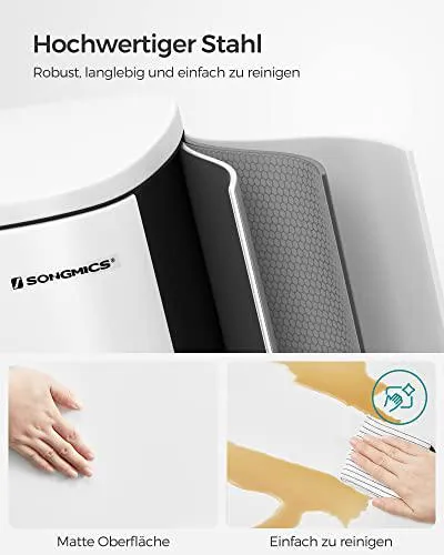 Konyhai pedálos kuka, 50L szemetes kuka, műanyag belső vödörrel, csukható fedéllel, puha záródással, szagálló és higiéniku...