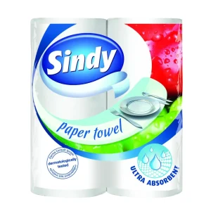 Kéztörlő tekercses SINDY 2 tekercs 2 rétegű (50lap/tek)