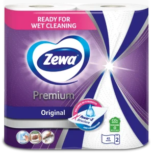 Kéztörlő tekercses ZEWA Premium 2 tekercs 2 réteg 45lap/tek - kicsavarható (lila)