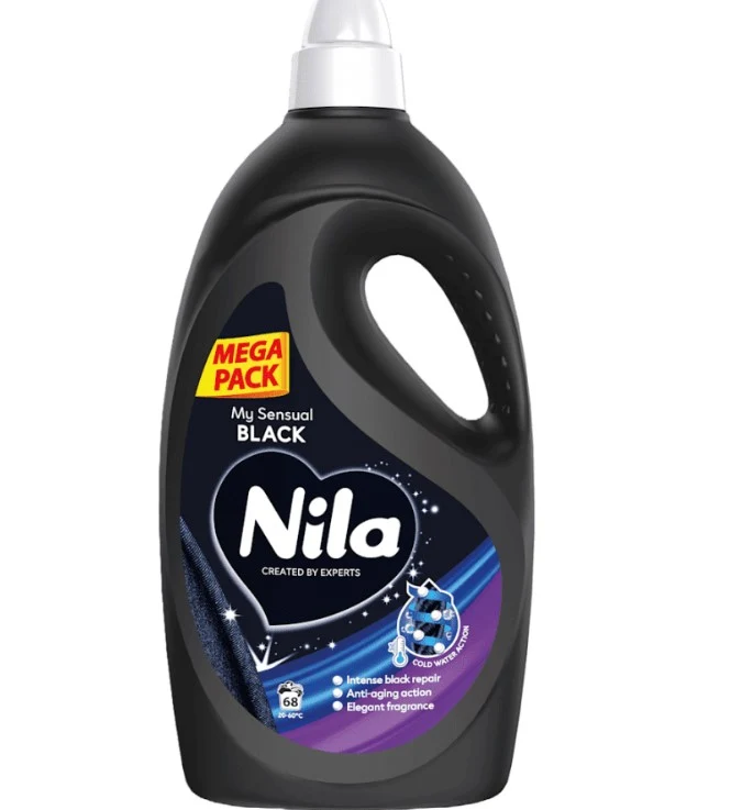 Nila My Sensual Black Mosógél Fekete Ruhákhoz – Mega Pack, 68 Mosás