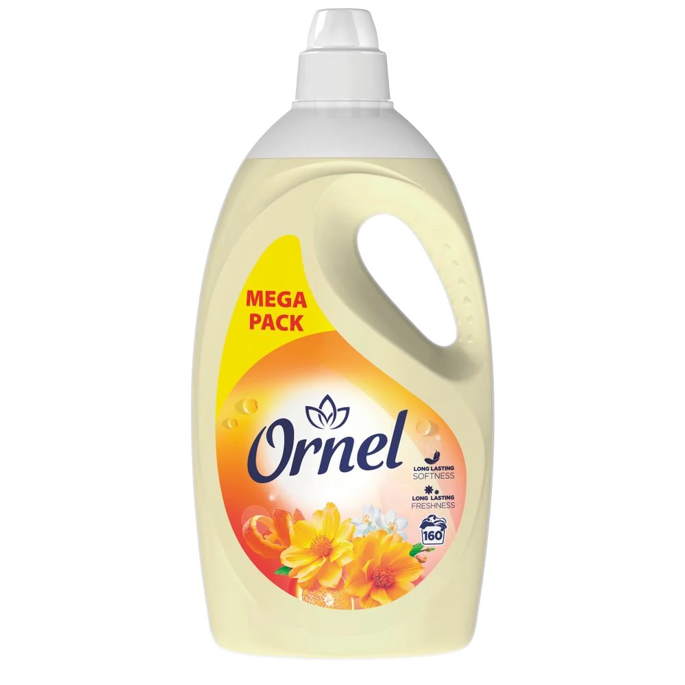 Ornel Mega Pack Öblítő Koncentrátum – 160 Mosás, Hosszan Tartó Frissesség 3,75 L