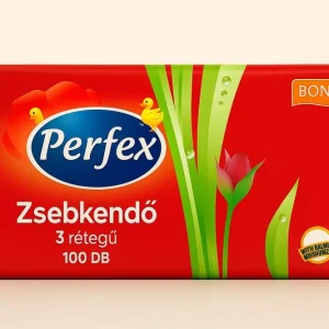 Perfex 3 Rétegű Zsebkendő, 100 db – Prémium Papír Zsebkendő