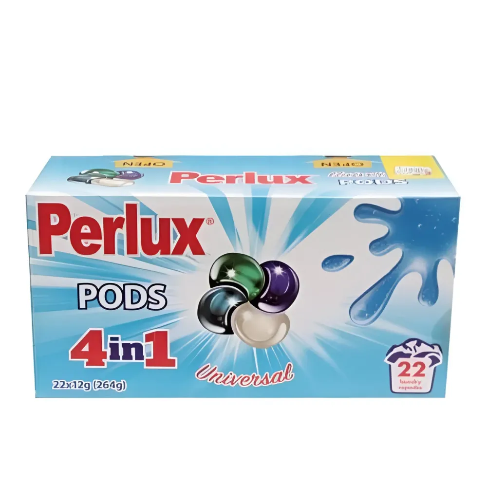Perlux 4in1 Universal Mosókapszulák – Praktikus megoldás színes és fehér ruhákhoz (22 db)