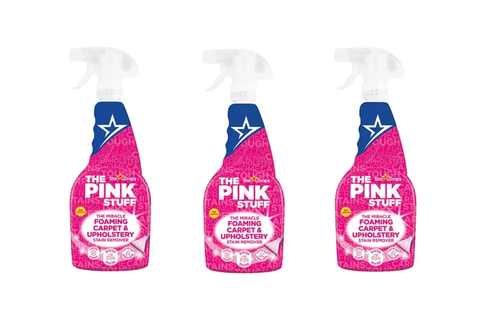 Pink Stuff - Habzó Szőnyeg- és Kárpittisztító Folttisztító 500 ml - 3 csomag
