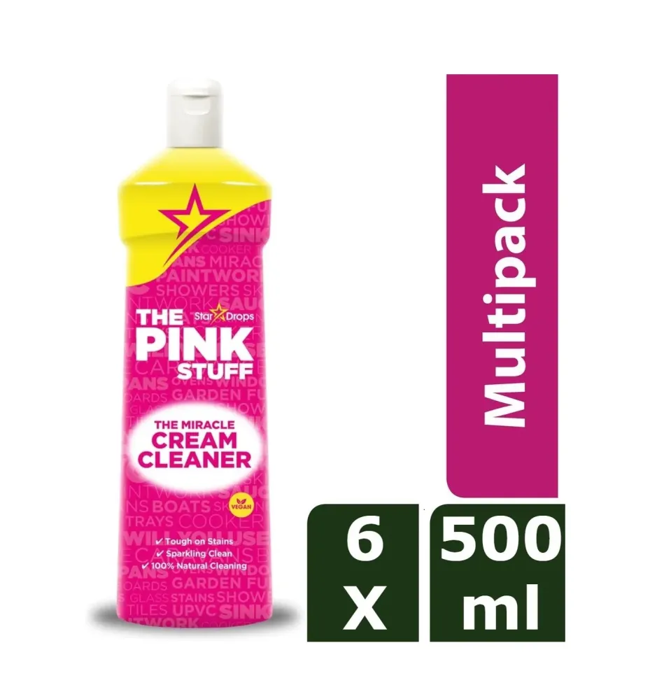 Pink Stuff Schuurmiddel Creme - 6 x 500 ml kedvezményes csomag - Környezetbarát