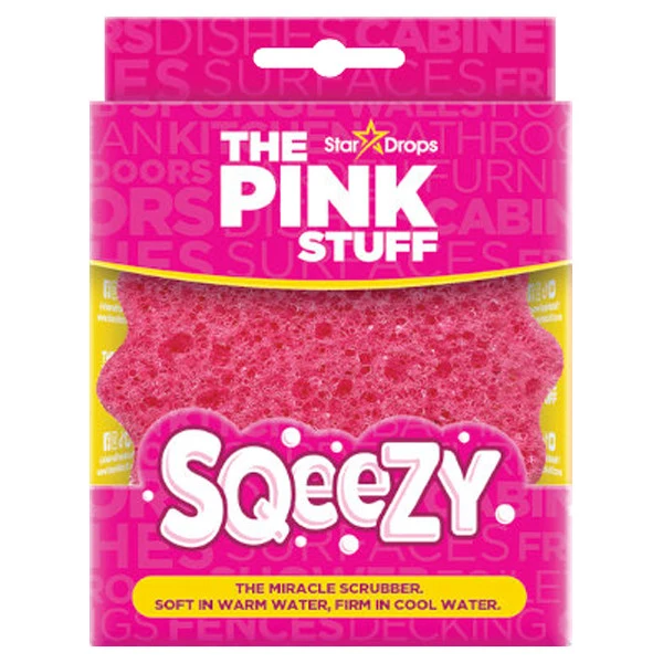 Pink Stuff Squeeze - Kétoldalas Tisztító Szivacs Rózsaszín
