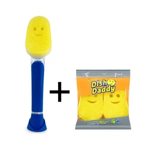 Scrub Daddy Mosogatószivacs - 2 Extra Szivaccsal - Kék