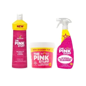 Stardrops Pink Stuff Csomag - Krém Tisztító 500ml + Pink Stuff Paszta 850g + Multi Allesreiniger Spray 750ml