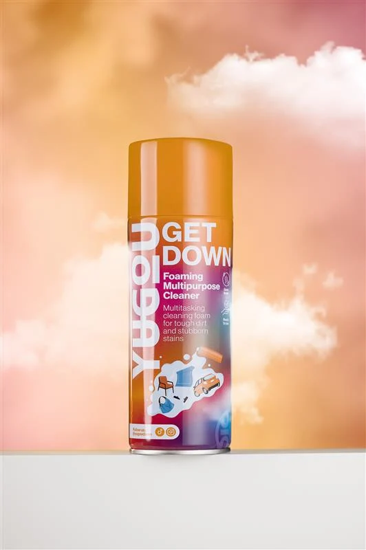 YUGOU Get Down habzó többcélú tisztítószer 450 ml – Erőteljes univerzális tisztítószer habképző formulával beltéri és kült...