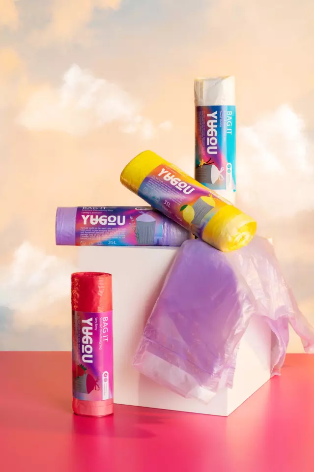 Yugou szemeteszsákok Very Berry illattal Svédországból - 35 liter - TikTok vírusos