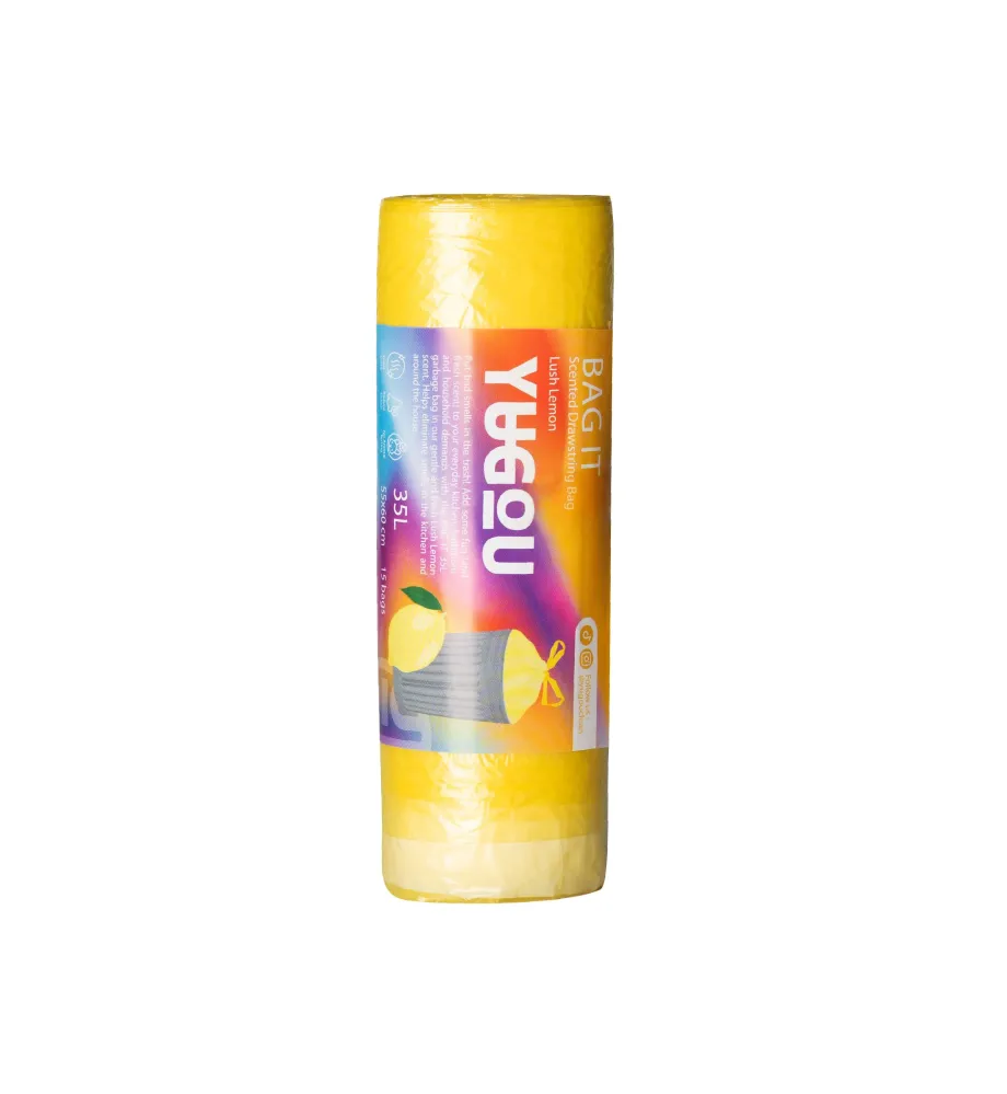 Yugou szemeteszsákok Lush Lemon illattal - 35 liter