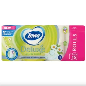 Zewa Deluxe Kamillás toalettpapír 3 rétegű 16 tekercs