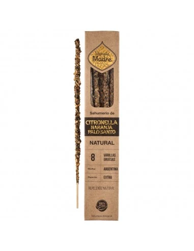 Kézzel készített illatosító rudak CITRONELLA 23 cm - Sagrada Madre