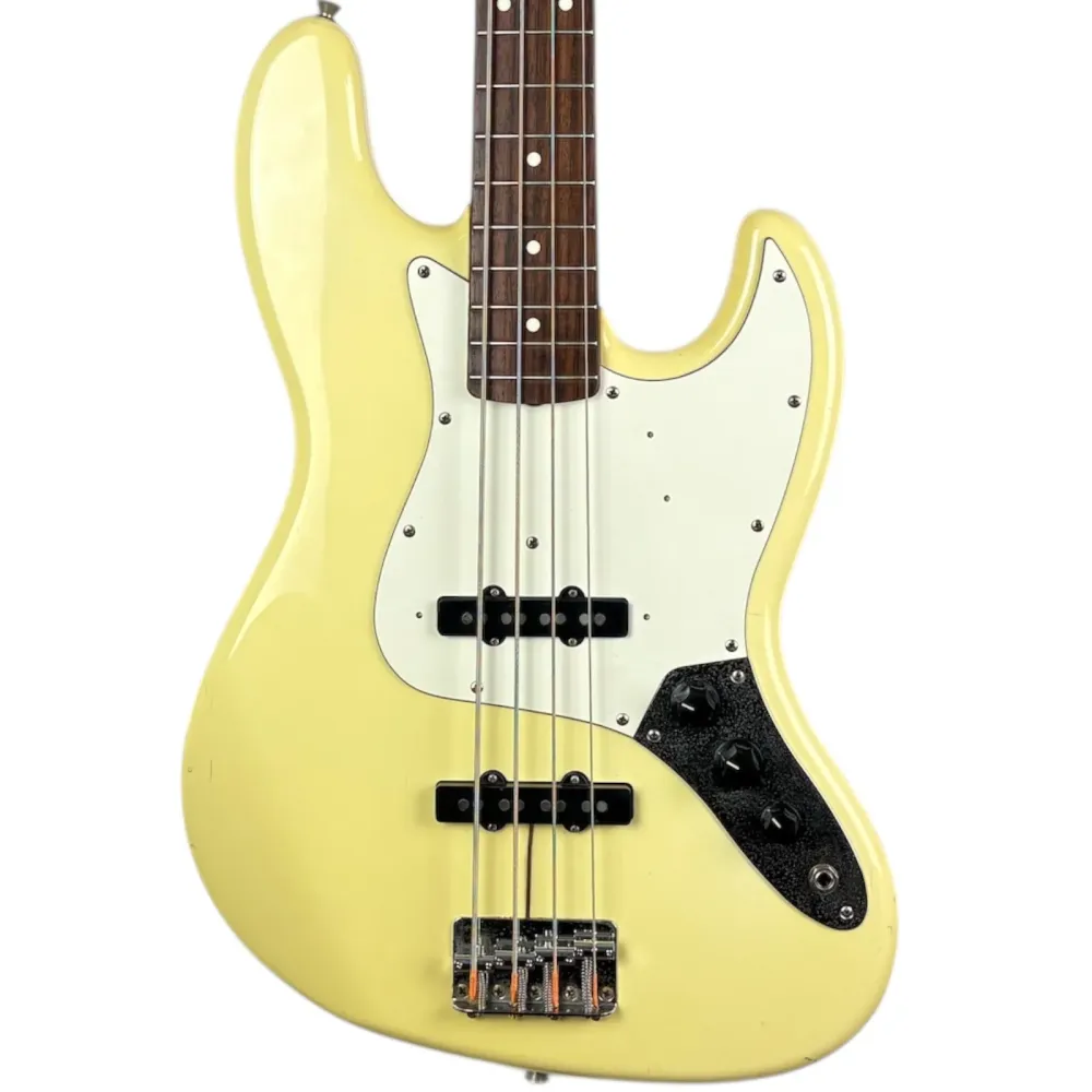 Fender Japan 62 Reissue Jazz Basszusgitár 1990-1991 - Vintage Fehér
