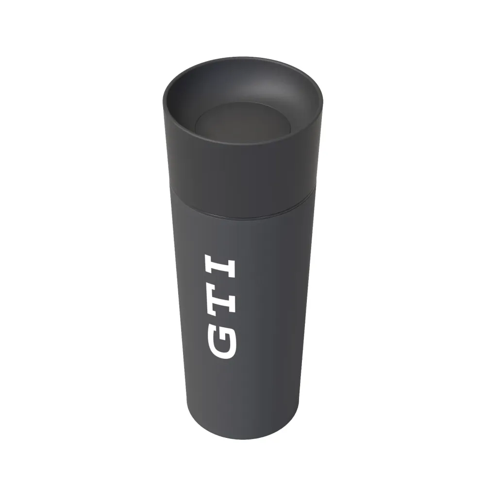 VW termo bögre GTI kollekció, kávés bögre, 485ml, fekete, GTI logóval, 3A5069604A