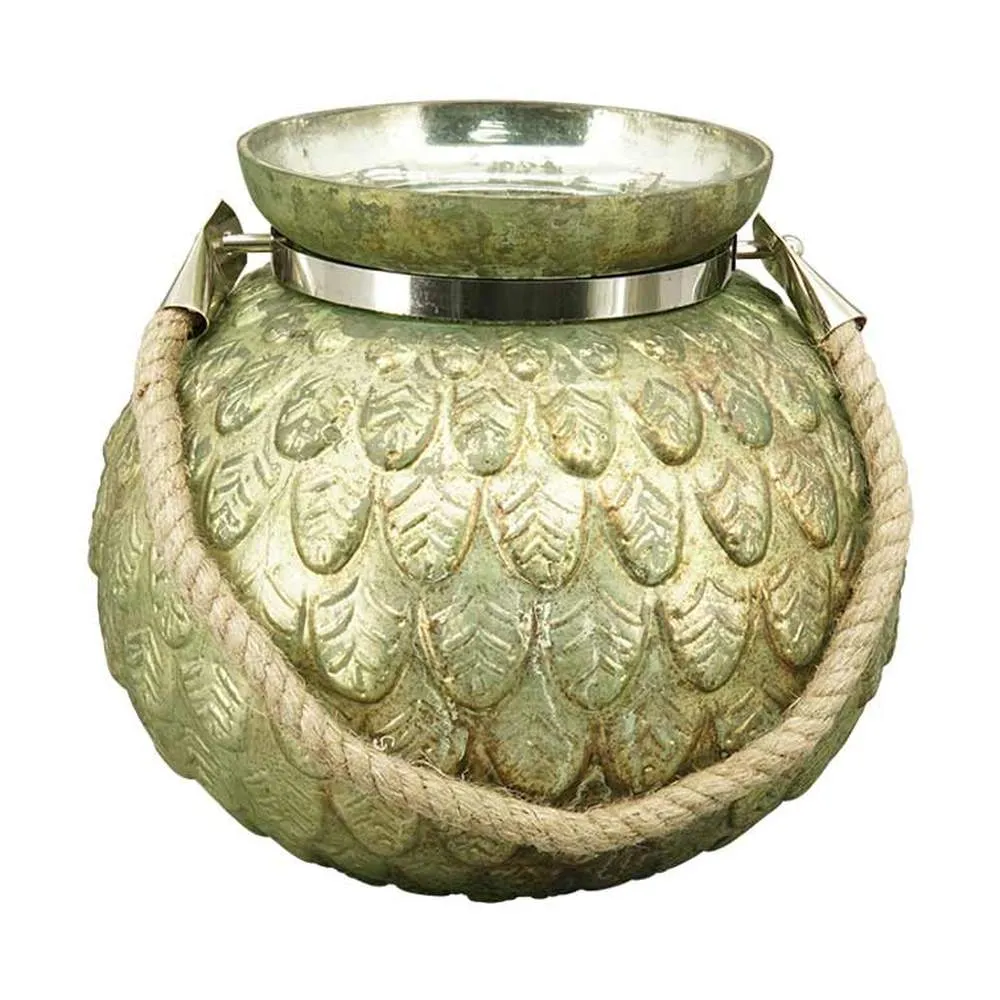 ANTIQUE VITREOUS óriás üveg mécsestartó Ø 28 cm