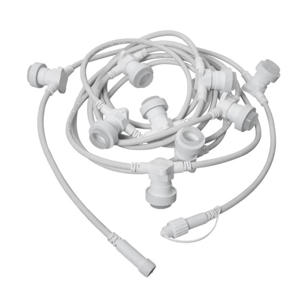 CONNECTA kültéri fényfüzér foglalatsor fehér E27 735 cm