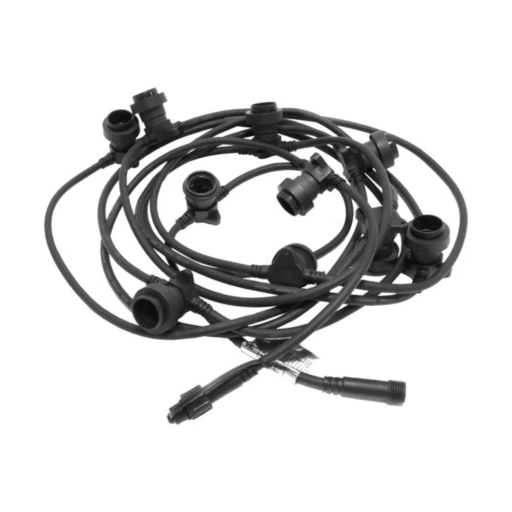 CONNECTA kültéri fényfüzér foglalatsor fekete E27 735 cm