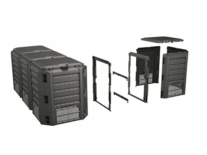 Compogreen Module Komposztáló Láda Fekete 1200L