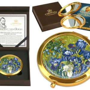 Kis kézitükör nagyítós fém keretben van Gogh Íriszek