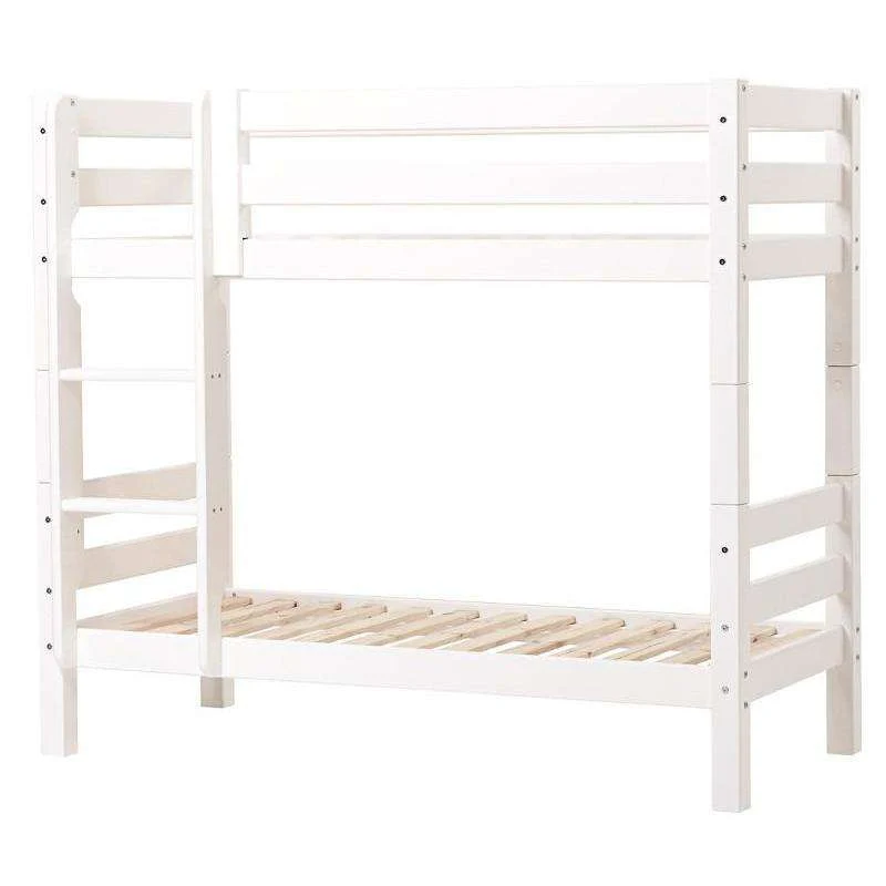 Hoppekids ECO Luxury - Kétágy - 150 cm. - Egyenes létra számos méret) - Fehér