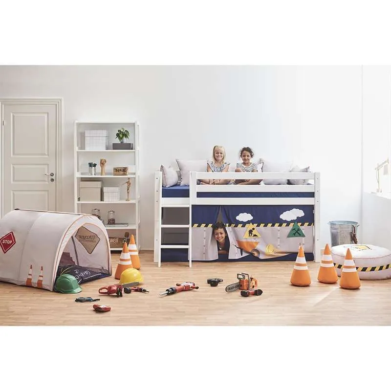 Hoppekids Forhæng til Seng - CONSTRUCTION - Flere Størrelser