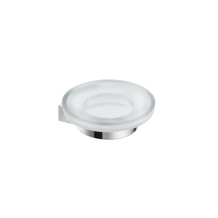 Jika Pure szappantartó, fali, üveg betéttel, 11cm, krómozott ( H3833B10040001 )
