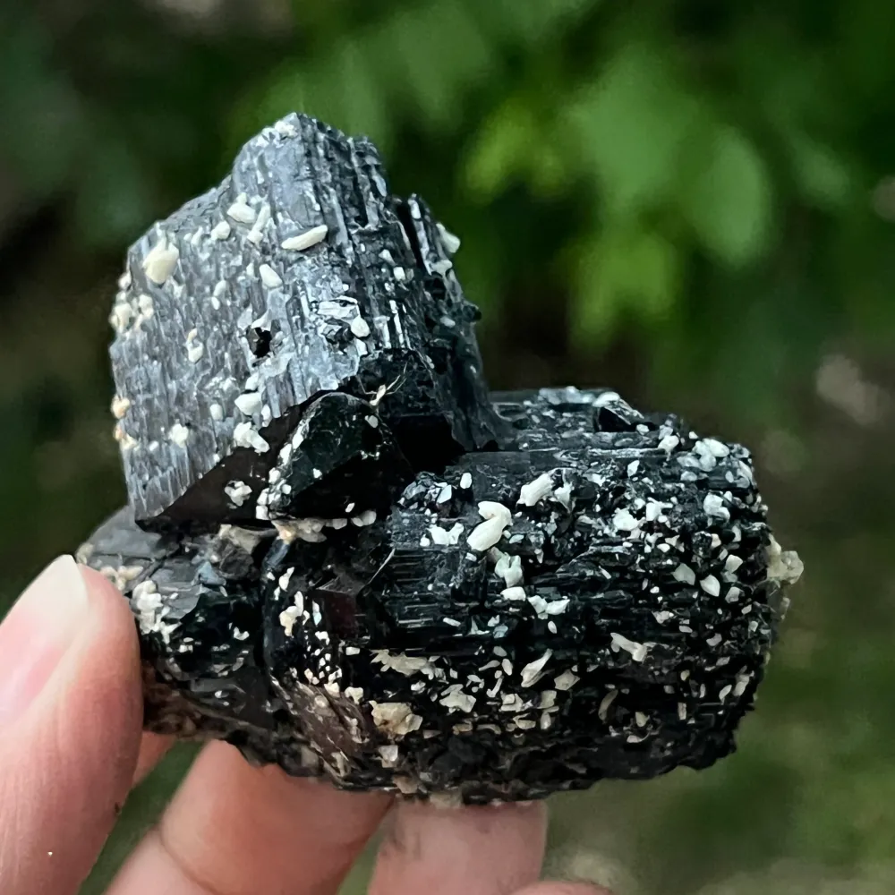 Fekete turmalin klaszter modell 6, Erongo, Namíbia