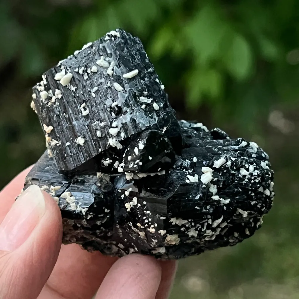 Fekete turmalin klaszter modell 6, Erongo, Namíbia