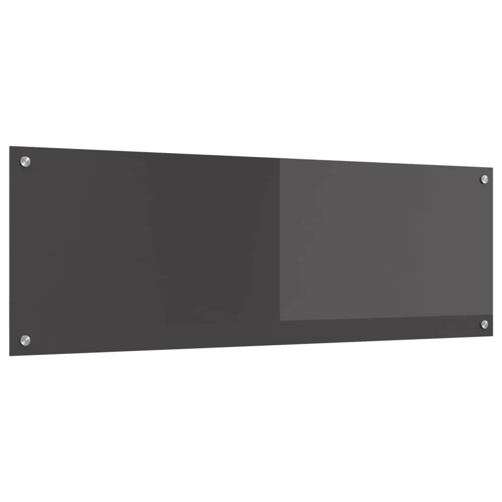 vidaXL Konyhai hátfal Sötétszürke 120 x 40 cm edzett üveg