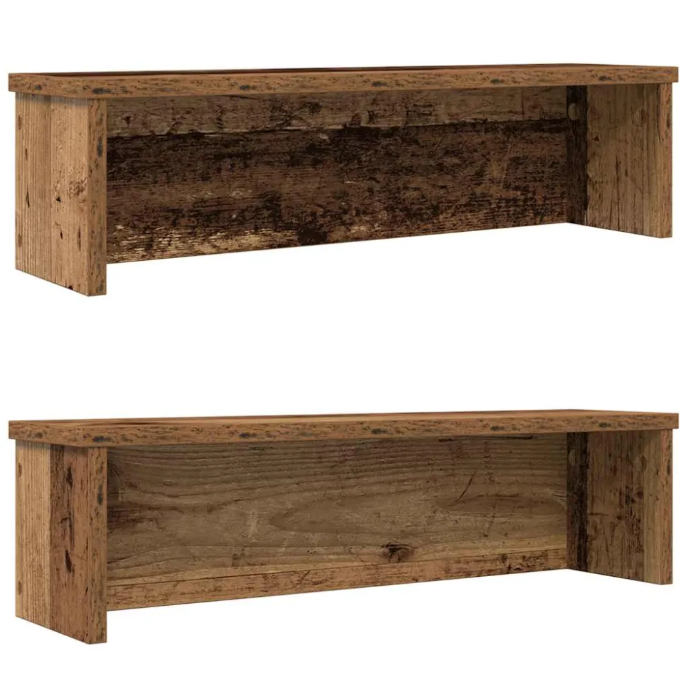 vidaXL konyhai állványok rakásolható 2 db Régi fa 50x15x16 cm