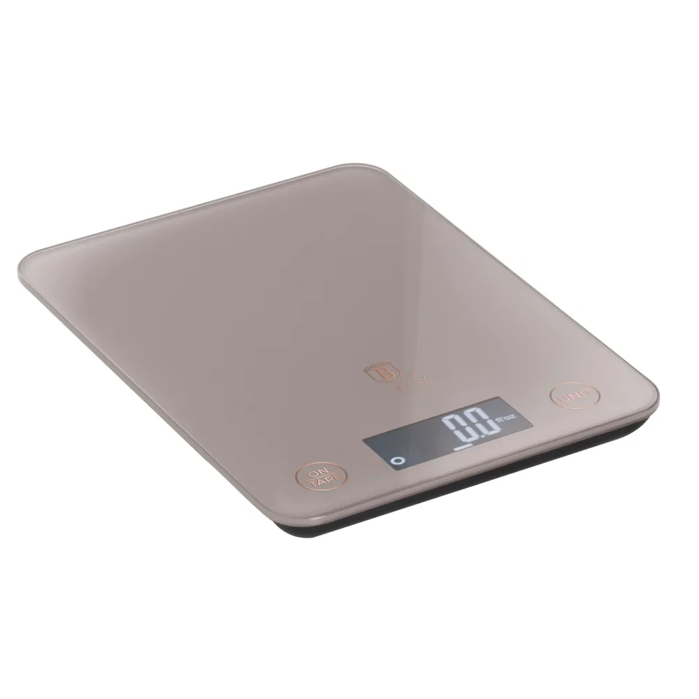Berlinger Haus Digitális üveg konyhai mérleg 5 kg matt szürke