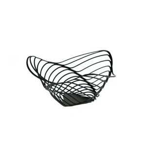 Trinity – Fekete citruskosár 12 cm magas fekete