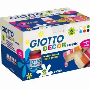 Akrilfesték 6/klt GIOTTO tégelyes 25ml 538200