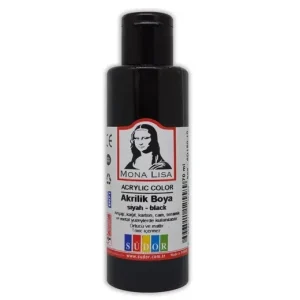 Akrilfesték MONA LISA fekete 70ml